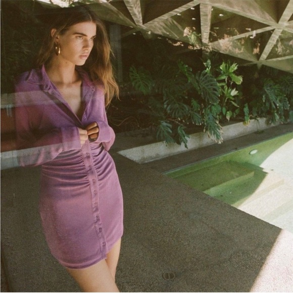 With Jean Andy Ruched Dress Sz S - Picture 5 of 10